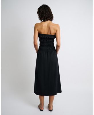 Air Linen Smocked Maxi Dress