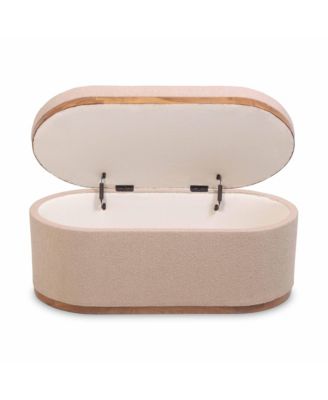 Olivier Oval Storage Ottoman
