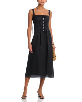 Matilde Lace Trim Midi Dress