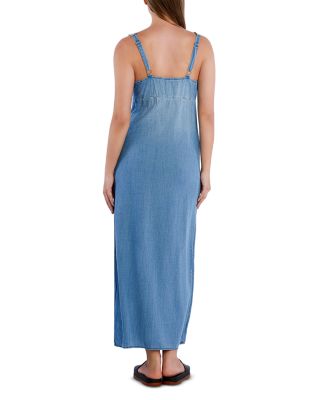 Denim Midi Slip Dress