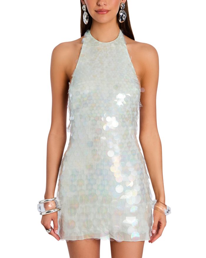 Bondera Paillette Halter Mini Dress