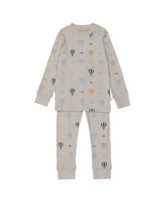 Pouf Baby - Boys' Hot Air Balloon Top and Bottom Pajama Set - Baby
