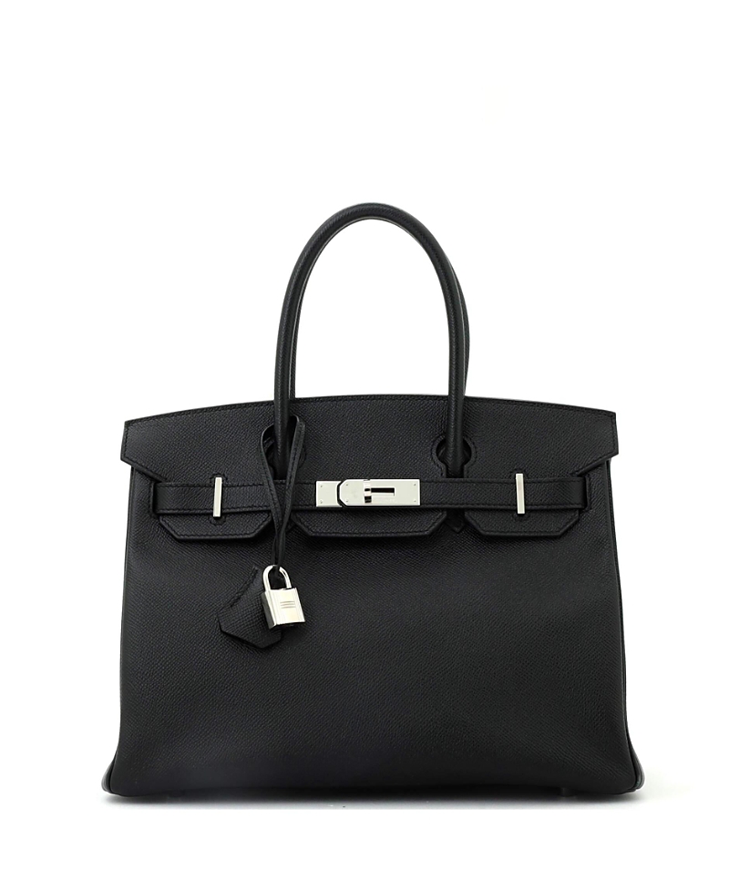 Pre-owned Pre-owned Hermes Hermes Birkin 30 Handbag Black Epsom With Palladium Hardware
