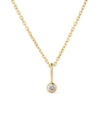 Solid Gold - Birthstone Necklace