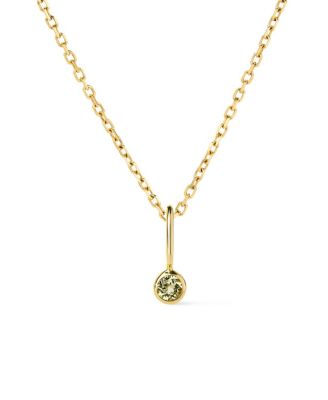 Solid Gold - Birthstone Necklace