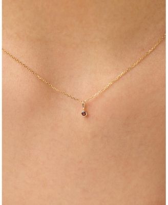 Solid Gold - Birthstone Necklace
