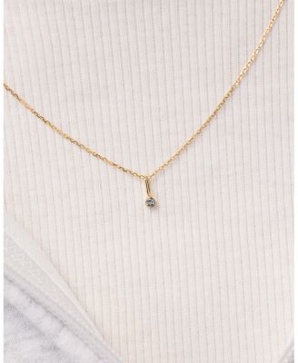 Solid Gold - Birthstone Necklace