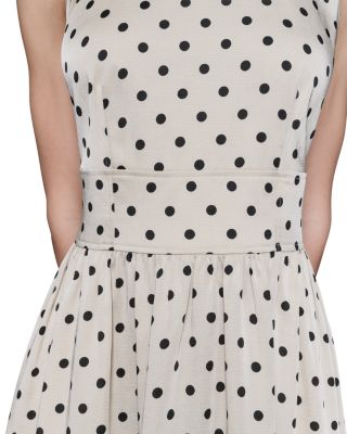 Printed Hammered Satin Midi Dress