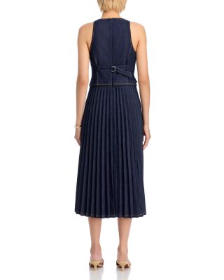 Esther Sleeveless Denim Midi Dress