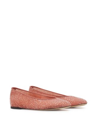 Lanvin Women's Mesh Ballerina with Rhinestones | Bloomingdale's