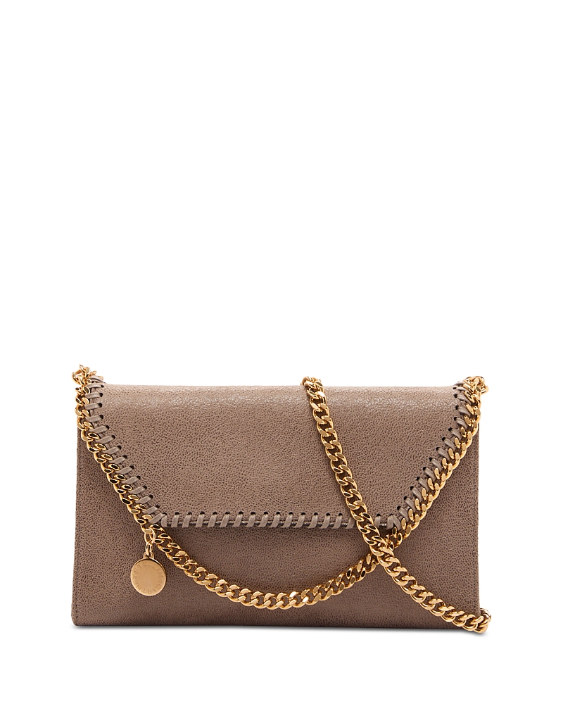 Stella Mccartney Falabella Mini Crossbody Bag In Green