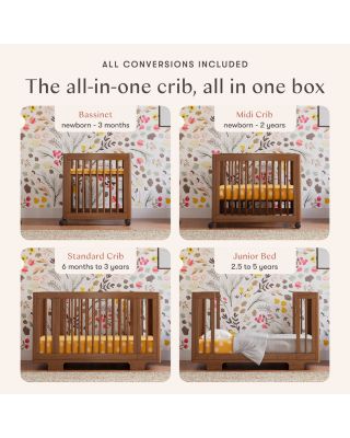 Yuzu 8 in 1 Convertible Crib with All Stages Conversion Kits