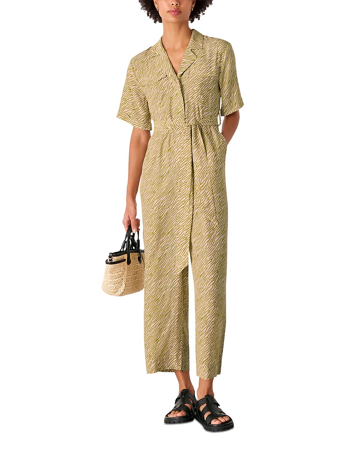 Whistles Kelly Tiger Flame Jumpsuit