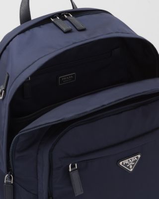 Re-Nylon and Saffiano Leather Backpack