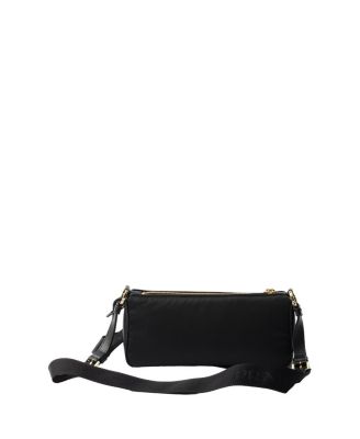 Small Re-Nylon and Leather Shoulder Bag