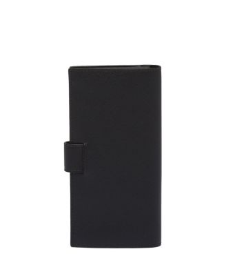 Large Saffiano and Smooth Leather Wallet