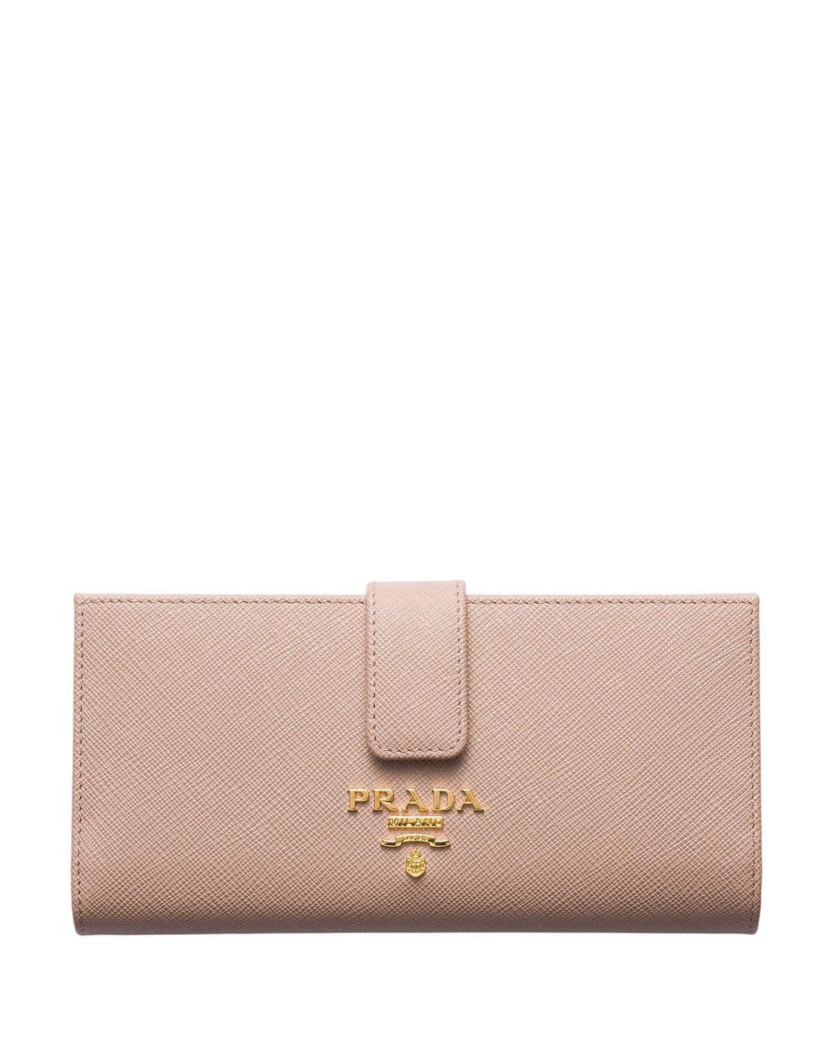 Prada Large Saffiano Leather Wallet