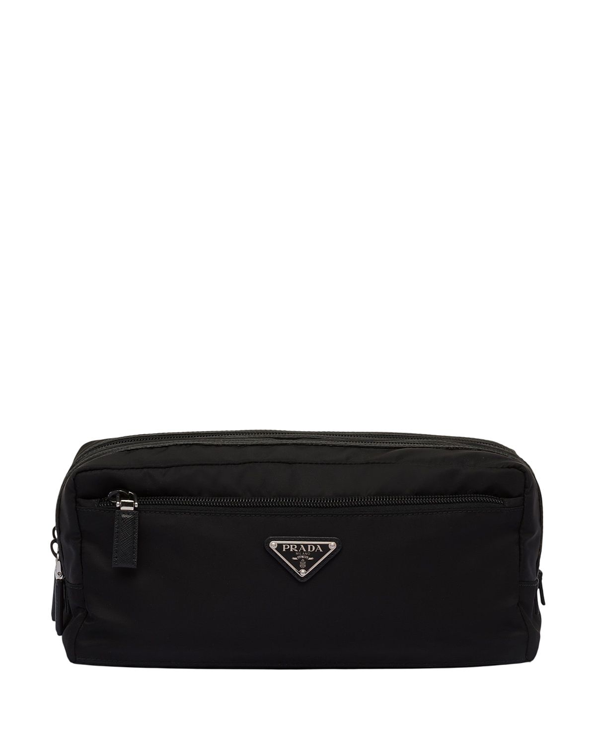Prada Re-Nylon and Saffiano Leather Travel Pouch