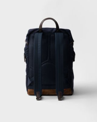 Re-Nylon and Suede Backpack