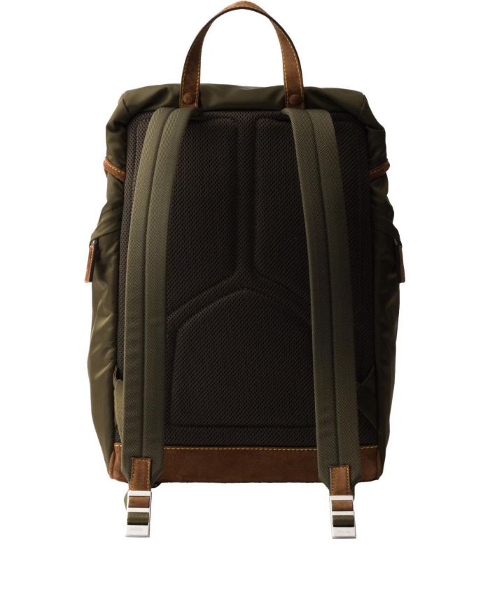 Re-Nylon and Suede Backpack