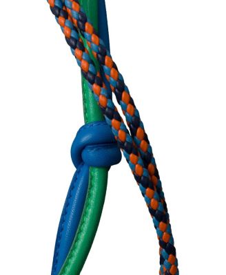 Leather Shoulder Bag With Charm