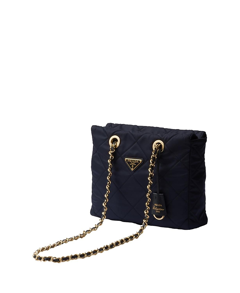 Prada Re-edition 1995 Chaine Re-nylon Tote Bag In Blue