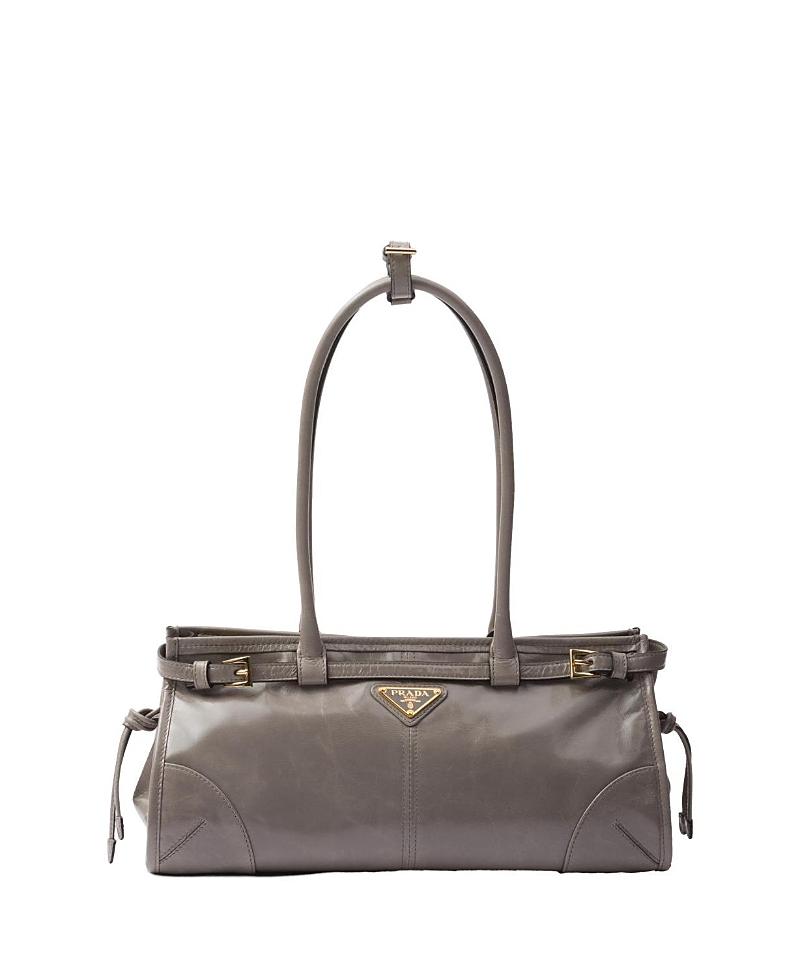 Prada Bonnie Medium Convertible Leather Shoulder Handbag · OS