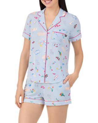 Short Sleeve Boxer Pajama Set
