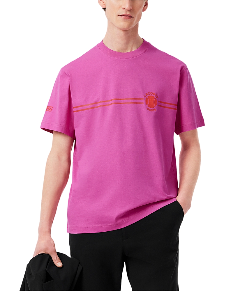 Shop Lacoste Embroidered Jersey Tee