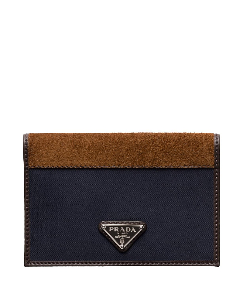 Prada Re-nylon And Leather Passport Holder