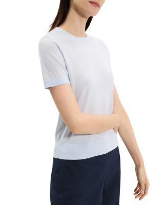 Lightweight Wool Short Sleeve Top