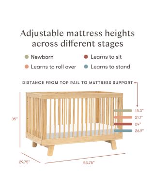 Hudson 3-in-1 Convertible Crib