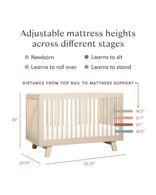 Hudson 3-in-1 Convertible Crib