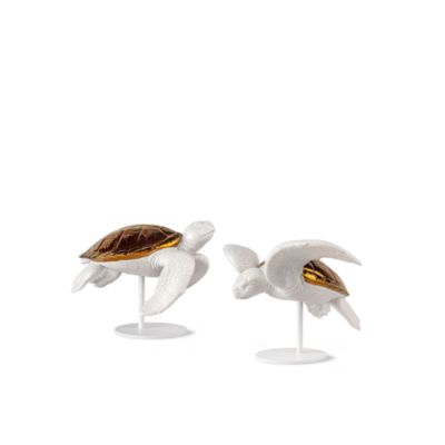 Sea Turtles Couple, White-Copper