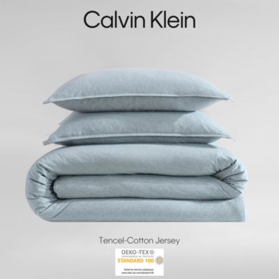 Modern Melang&eacute; Jersey Duvet Cover Set, Twin