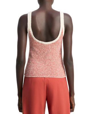 Textured Micro Stripe Tank