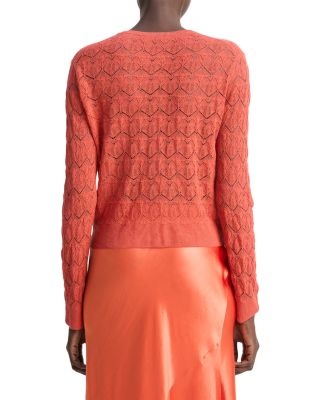 Lace Stitch Cardigan Sweater