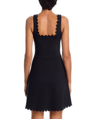 Scalloped Square Neck Dress - Exclusive