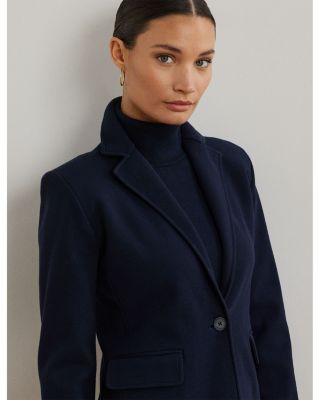 Cotton Blend Sweater Blazer