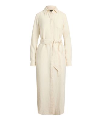 Belted Linen Shirtdress