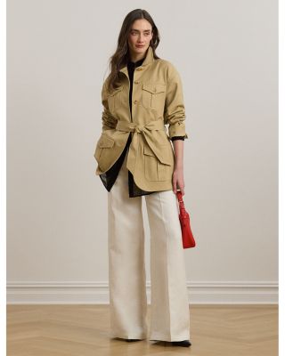 Double Faced Stretch Cotton Field Jacket