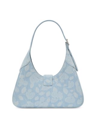 Nouveau Printed Denim Small Shoulder Bag