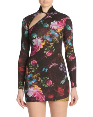 Printed Long Sleeve Dress