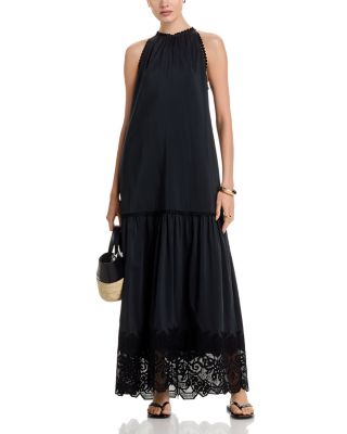 Teri Lace Trim Maxi Dress
