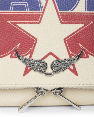 Rock Grained Leather America Flash Crossbody