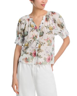 Alice and Olivia - Thalia Puff Sleeve Blouse