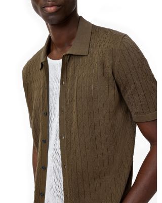 Moore Short Sleeve Regular Fit Textured Sweater