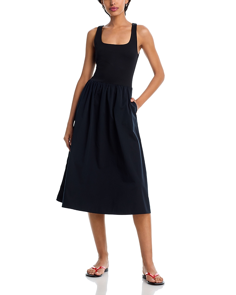 SPANX MIXED MEDIA TANK MIDI DRESS