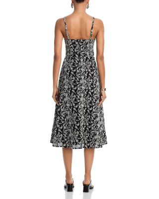 Embroidered Tank Midi Dress