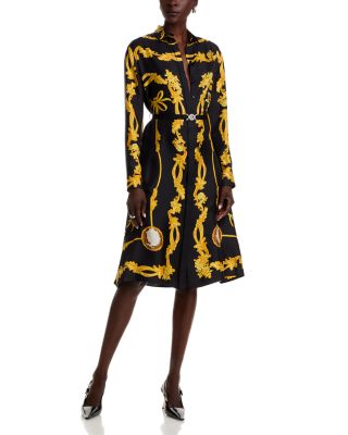 Versace - Medusa Cameo Print Silk Dress